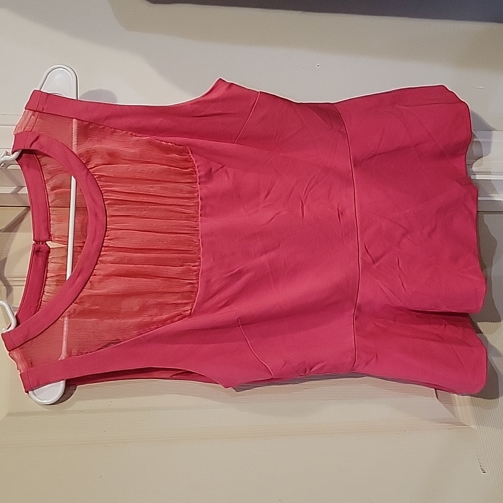 Pink sleeveless top